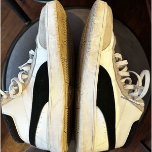 Puma leather mid shoes. White. Very good condition. Size 10